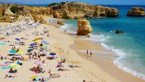 plage foule